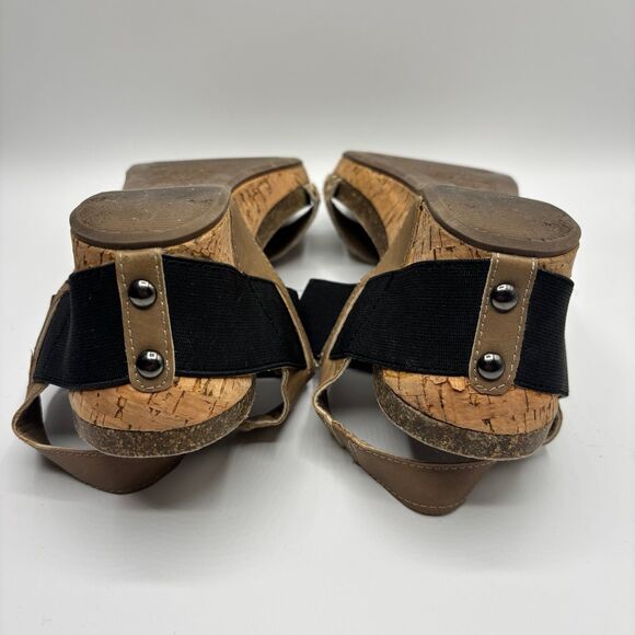 Corkys Black and Leopard Print Wedges - Picture 9 of 9